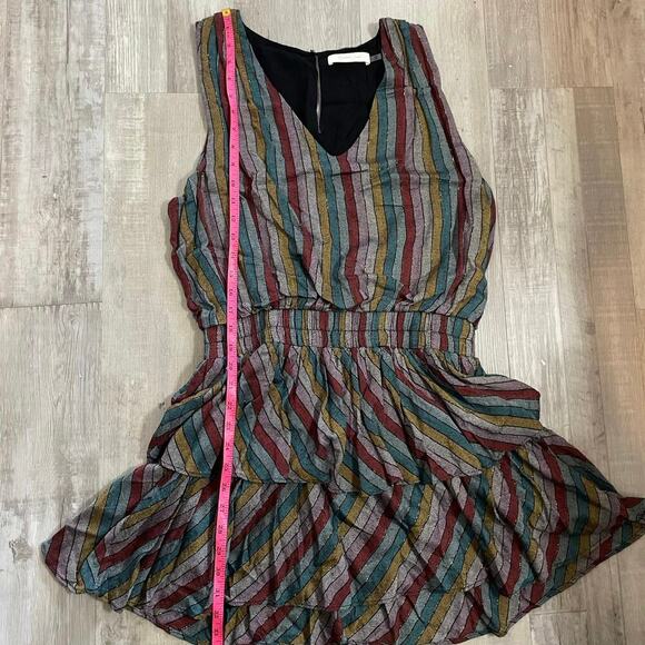 Mustard Seed Striped Smocked Sleeveless Mini Dress size Large - Picture 7 of 15
